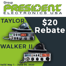 President CB Radio $20 Rebate Offer!
