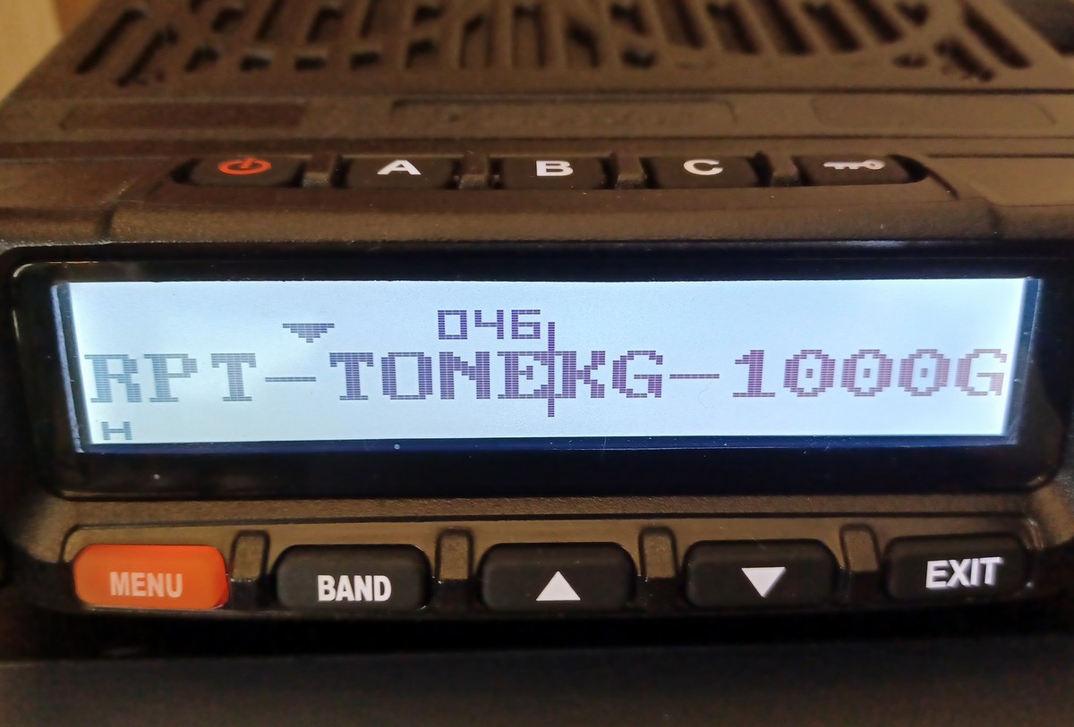 Wouxun RPT-TONE Menu Option