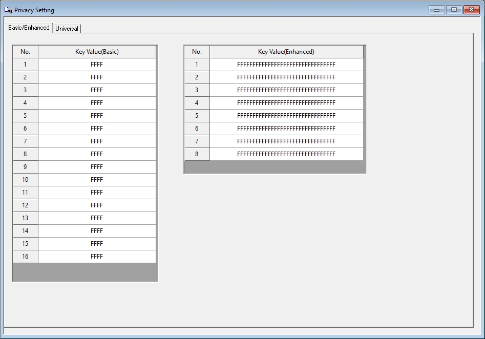 MD-UV390 Plus Privacy Setting in 256-bit encryption mode