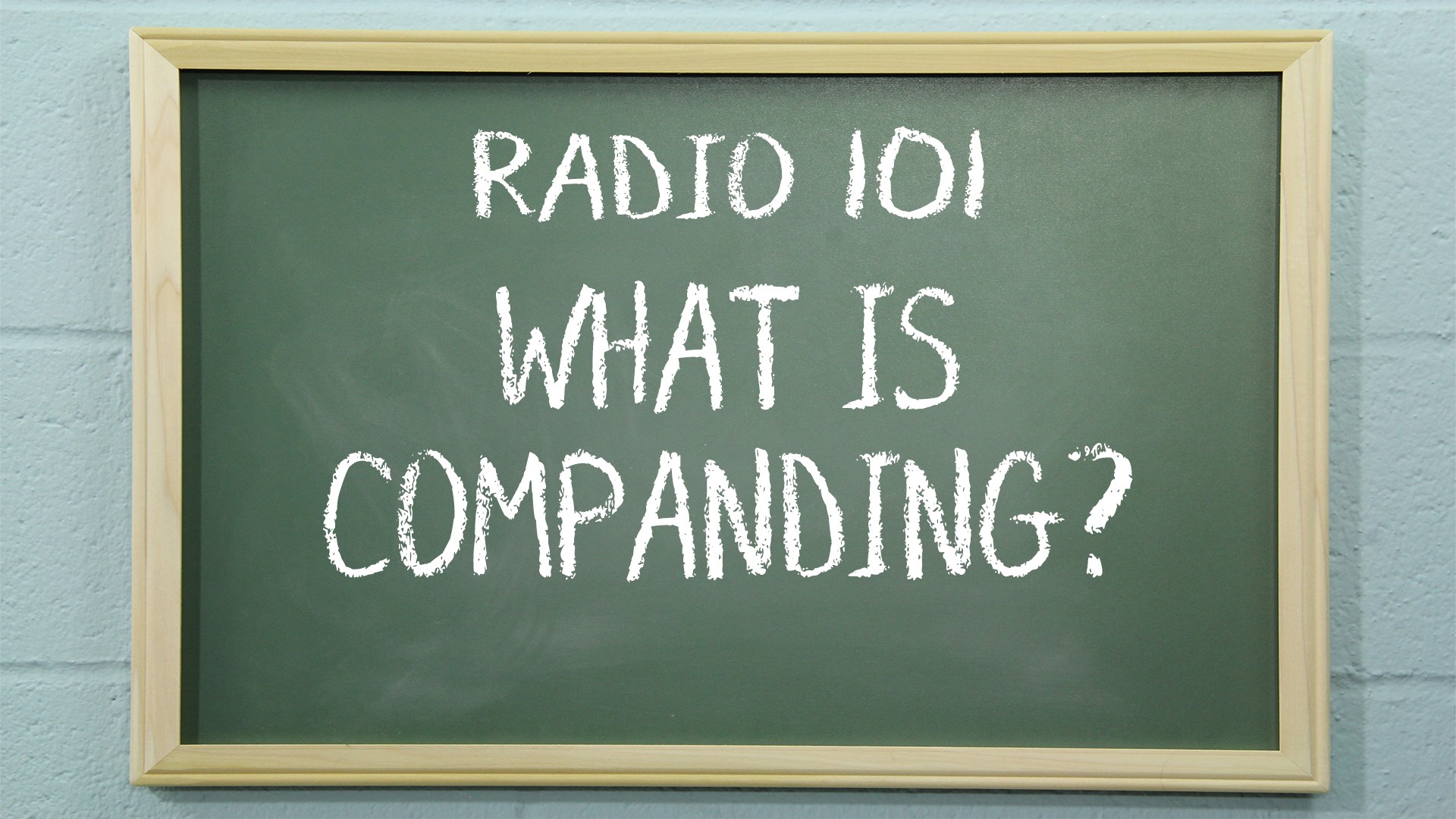 Radio 101 - What is Companding? - Buy Two Way Radios
