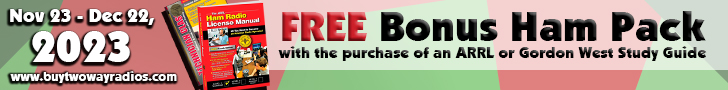 FREE Bonus Study Pack with purchase of any ARRL or Gordon West License Study Guide!