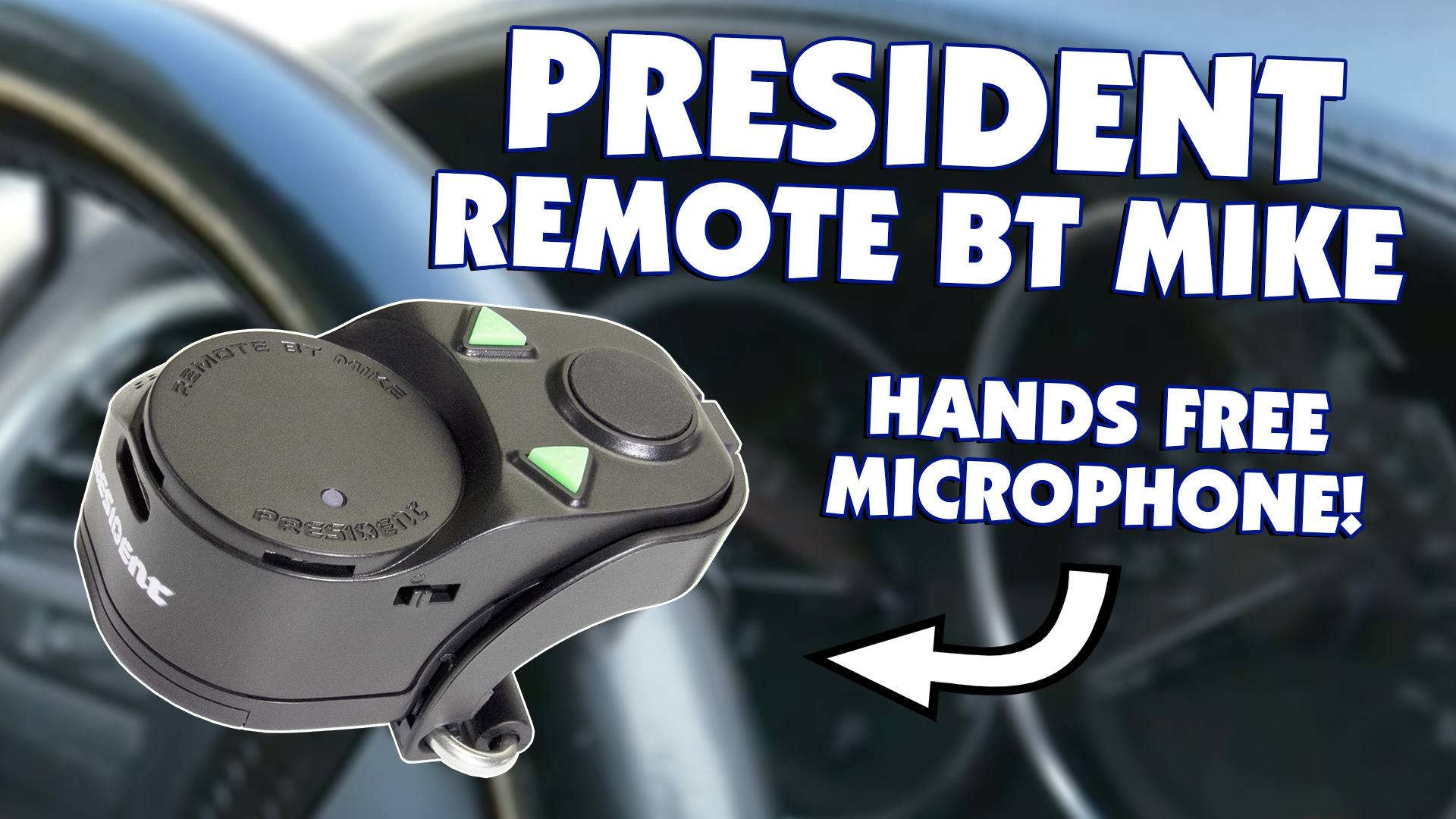 Remote BT Mike lets you use your President radio hands free! - Buy Two ...