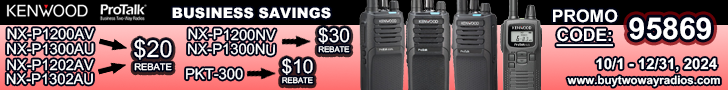 $10-$30 Rebate on Kenwood ProTalk Business Radios!