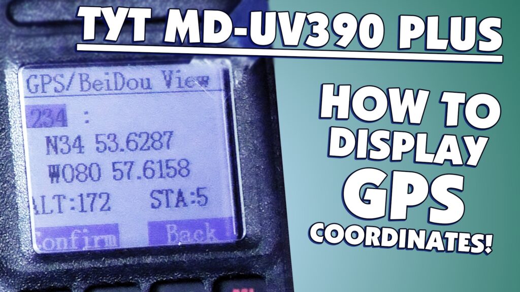 How to Display GPS Coordinates on the TYT MD-UV390 Plus