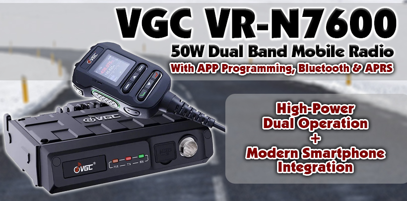 VGC-VR-N7500 50W Dual Band Mobile Radio