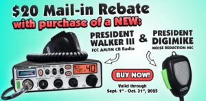 $20 Mail-In Rebate on a President Walker III and Digimike Combo