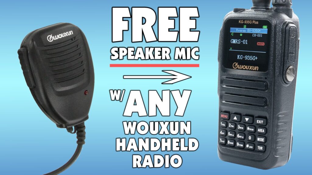 Get a Free Speaker Mic with Any Wouxun Handheld Radio!