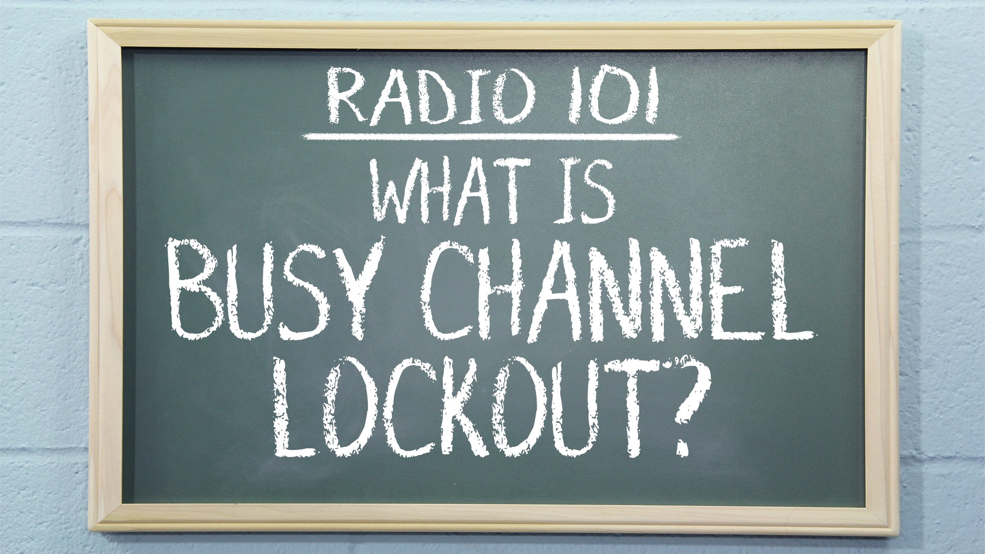 Radio 101 - What is Busy Channel Lockout? - Buy Two Way Radios