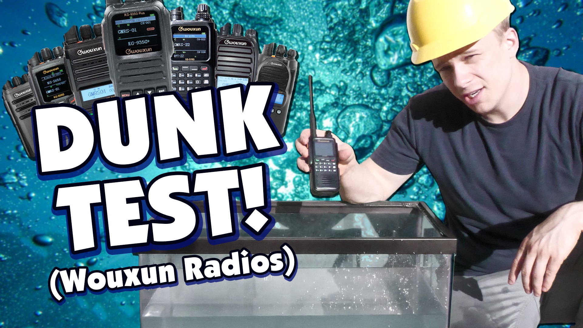 We Dunked 7 Wouxun Radios Under Water! - Buy Two Way Radios