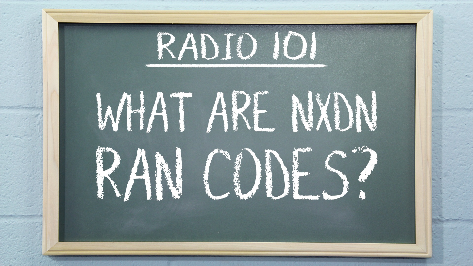 Radio 101 - What are NXDN RAN Codes? - Buy Two Way Radios