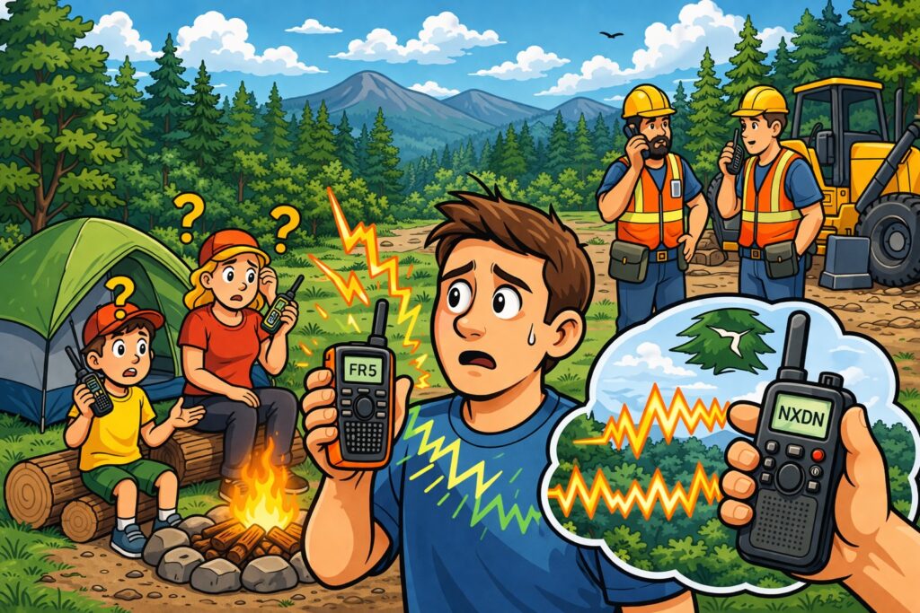 Why You May Hear Digital Noise on Your FRS Radios